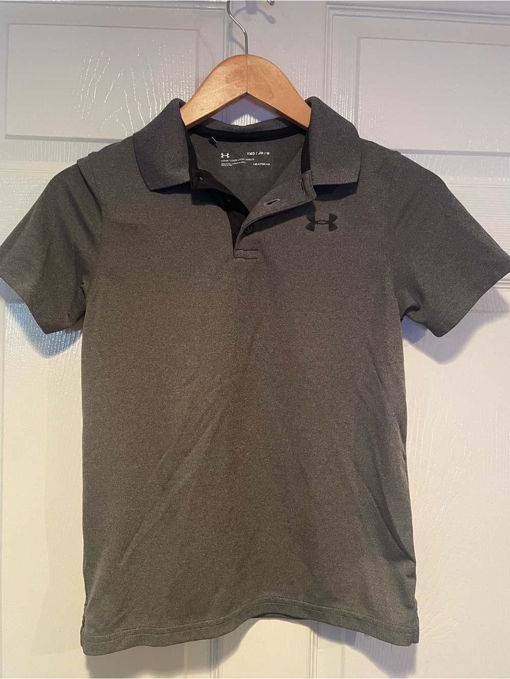 Under Armour Boys Gray Polo Shirt